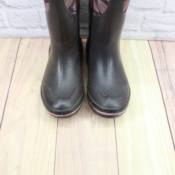 Bogs Plimsoll Leaf Pull on Insulated Rubber Outdoor Boots Size US 8 - Picture 5 of 10